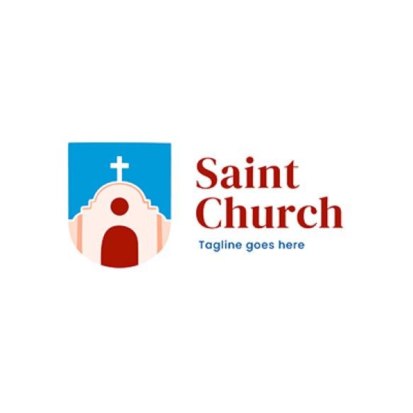 Hand Drawn Church Logo Template
