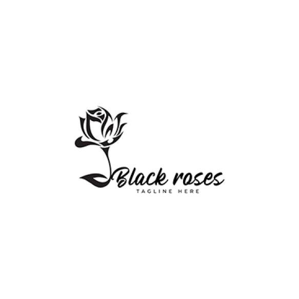 Rose Flower Logo Vector Illustration