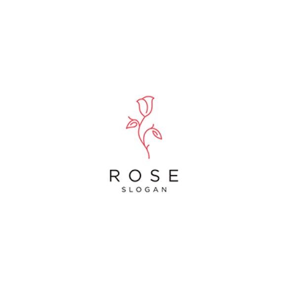 Rose Logo Design Icon Vector