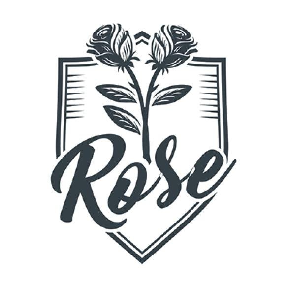 Rose Logo Rose Emblem Rose Shield Emblem Flower Logo