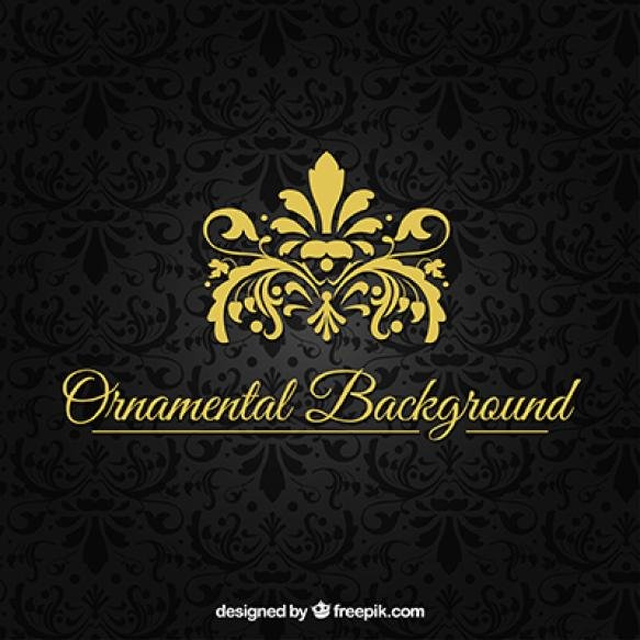 Black Ornamental Background