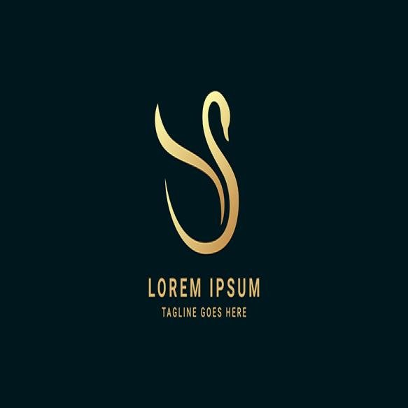 Creative Luxury Swan Logo Design Illustration