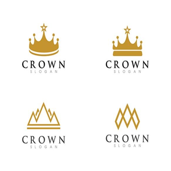 Crown Logo Template Vector Icon
