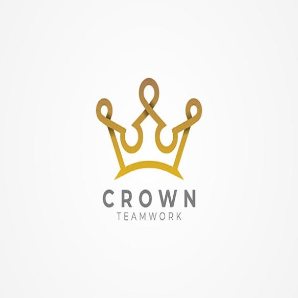 Crown People Logo Design Group Community Human Forming Crown Logo Template Element
