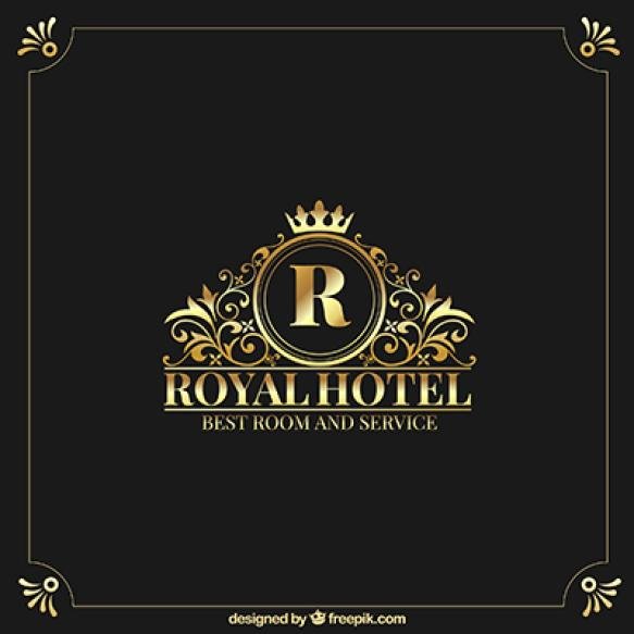 Golden Logo With Vintage Luxury Style