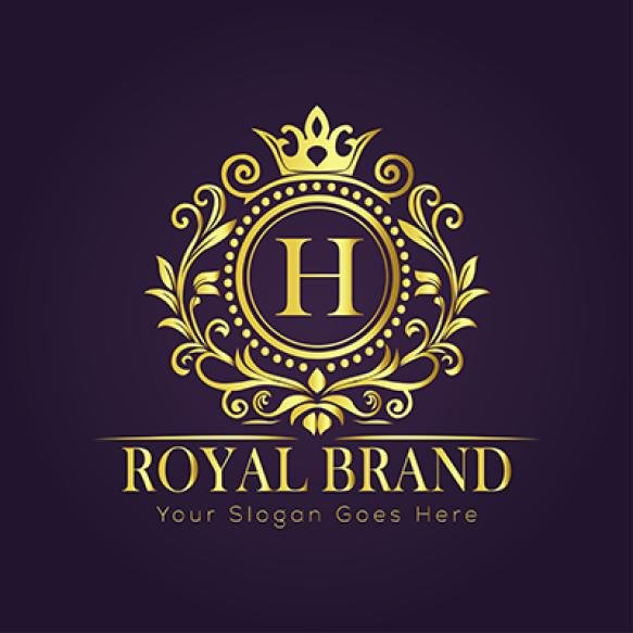 Letter H Luxury Gold Logo Concept