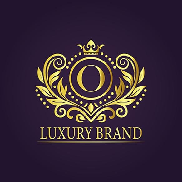 Letter O Luxury Gold Logo Concept
