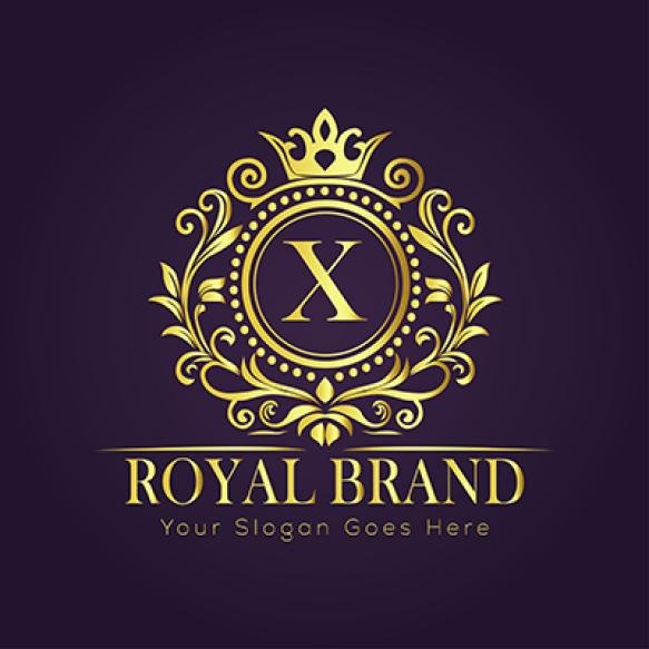 Letter X Luxury Gold Logo Concept
