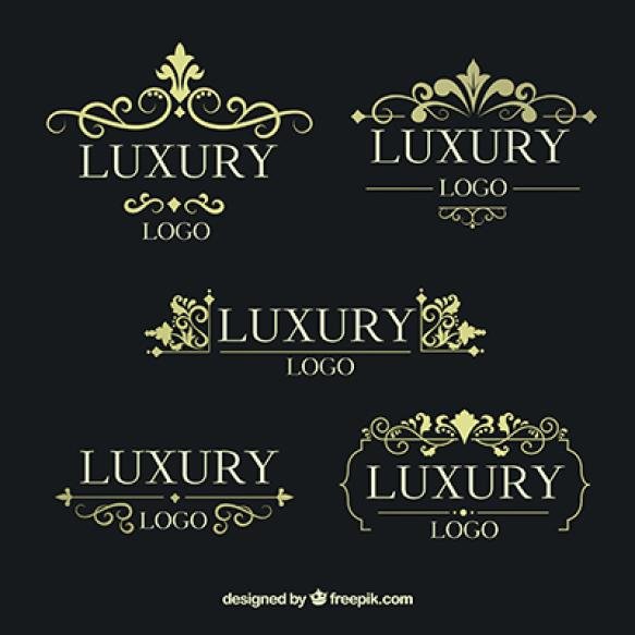 Logos Collection With Vintage Luxury Style