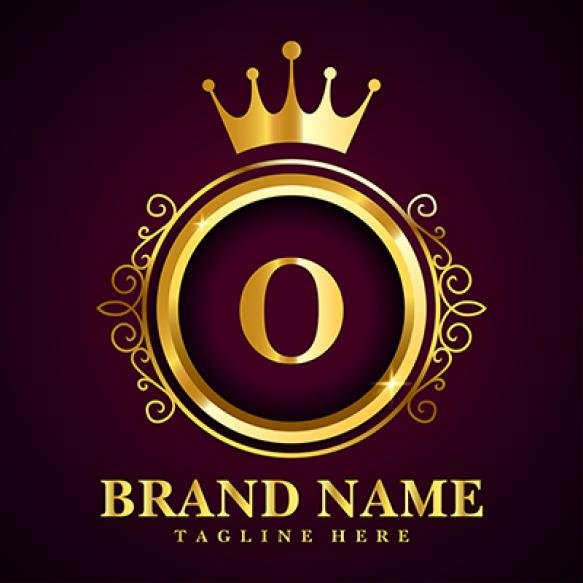Luxury Brand Letter O Logo With Crown (1)