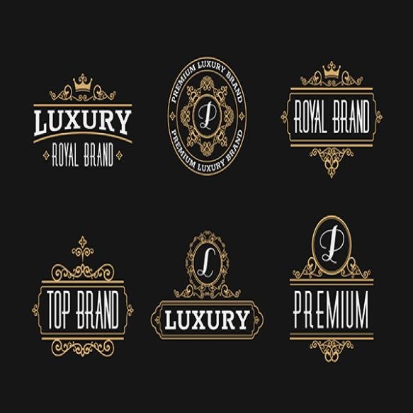 Luxury Retro Logo Set