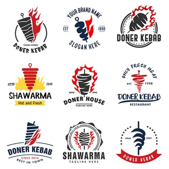 Doner Kebab Logo Restaurants Markets