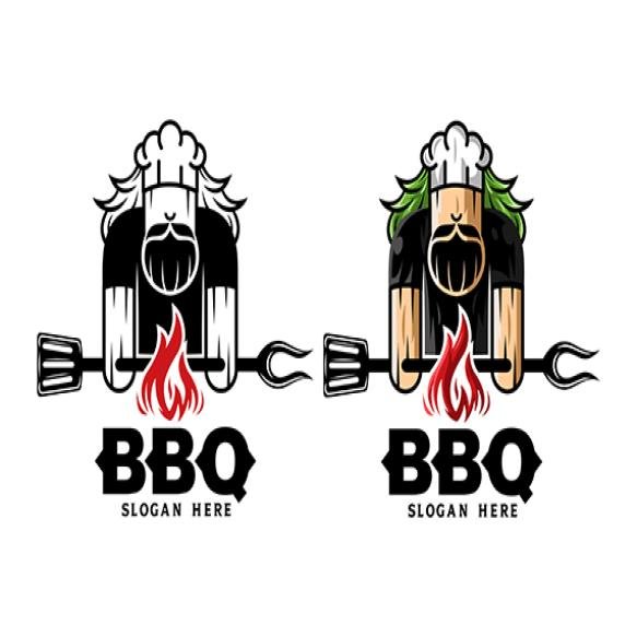 Logo Bbq Restaurant Vector Illustration Template With Simple Elegant Design Good Any Industry