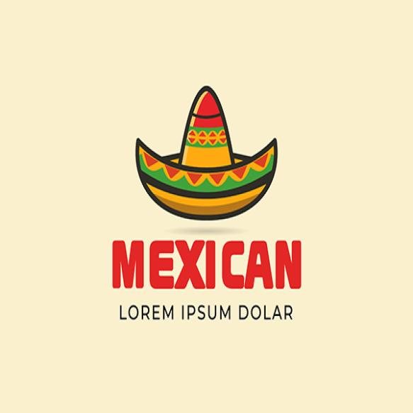 Mexican Somborero Hat Logo Template