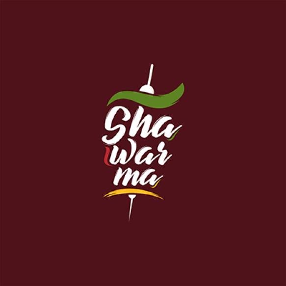 Poster Shawarma With Green Leaf