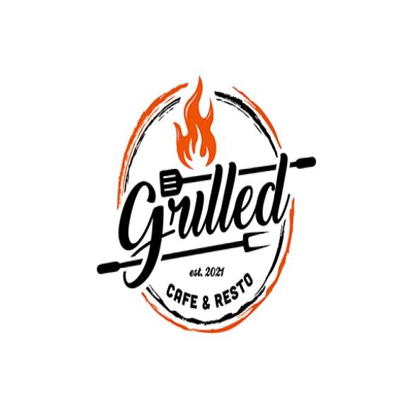 Vintage Retro Grill Barbecue Logo Design Template Inspiration Stamp Label Circular Round Design