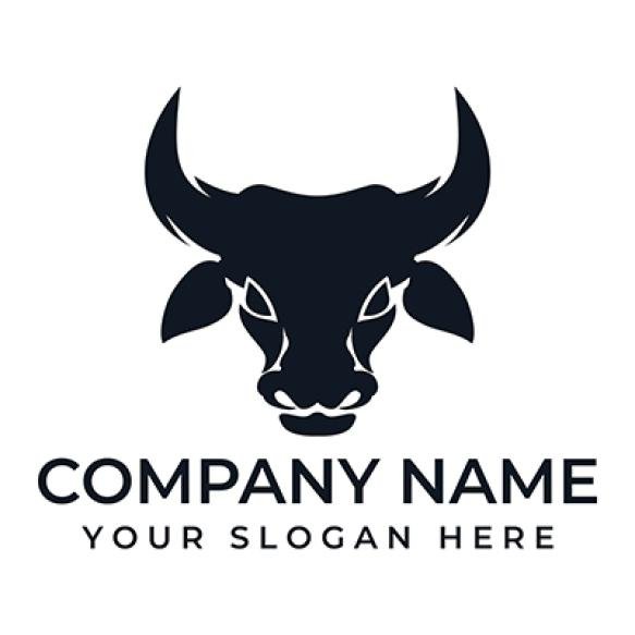 Abstract Bull Logo Vector Illustrations Design Icon Logo