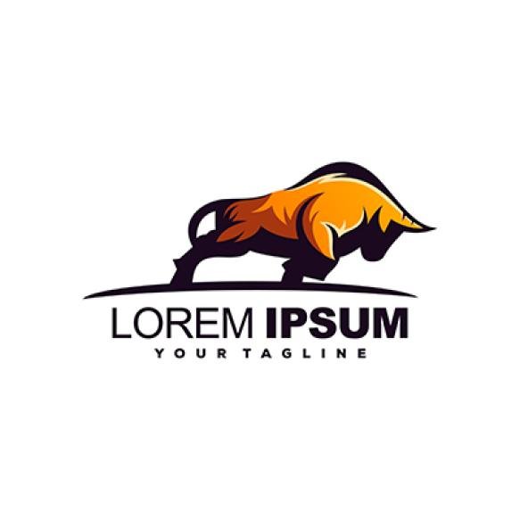Awesome Strong Bull Logo Design