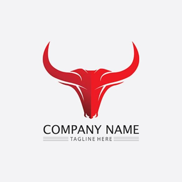Bull Buffalo Head Cow Animal Mascot Logo Design Vector Sport Horn Buffalo Animal Mammals Head Logo W (1)