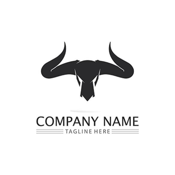 Bull Buffalo Head Cow Animal Mascot Logo Design Vector Sport Horn Buffalo Animal Mammals Head Logo W (2)