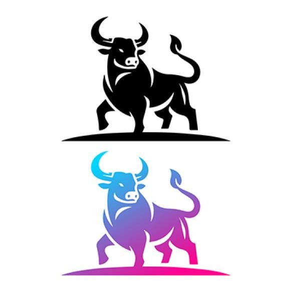Bull Logo Vector Template Bull Logo Vector Elements Bull Vector Illustration