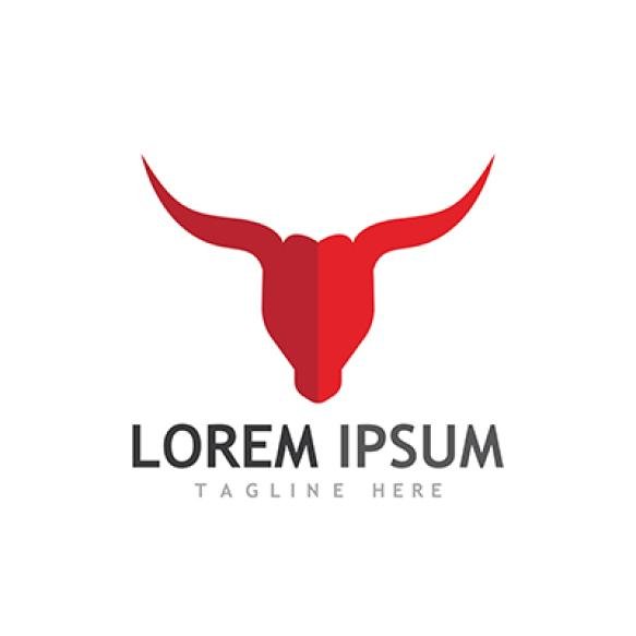 Taurus Logo Template Vector Icon Illustration Design