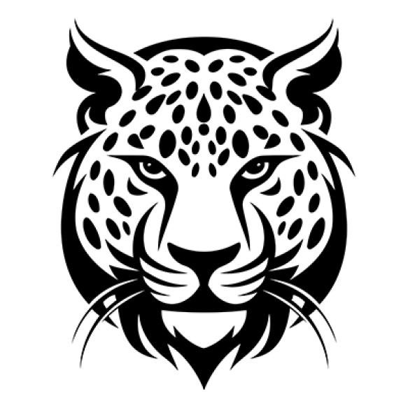 Bold Black White Illustration Fierce Leopards Head Perfect Logos Branding Designs That Demand Power