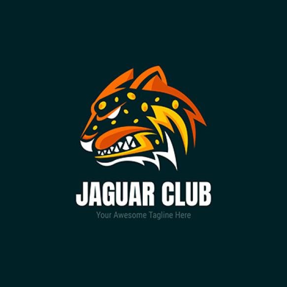 Flat Design Jaguar Logo Template