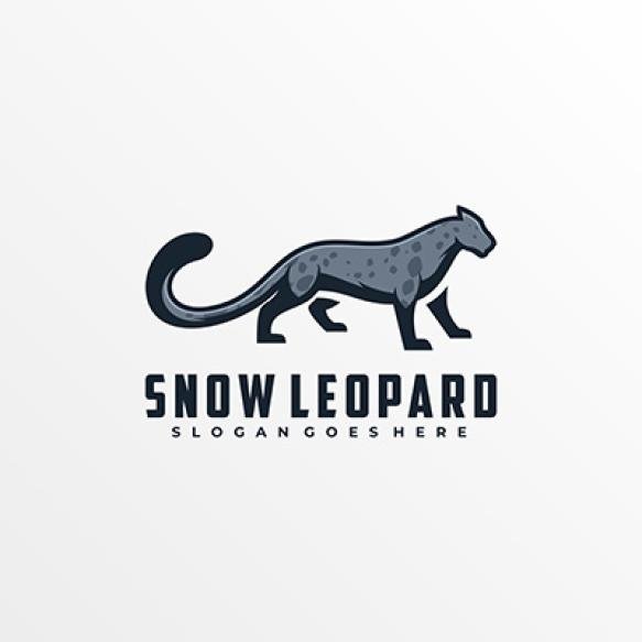 Logo Illustration Snow Leopard (1)