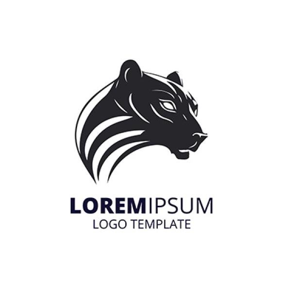 Panther Logo Design Template Minimal Panther Logo Panther Mascot Black White Panther Head Logo