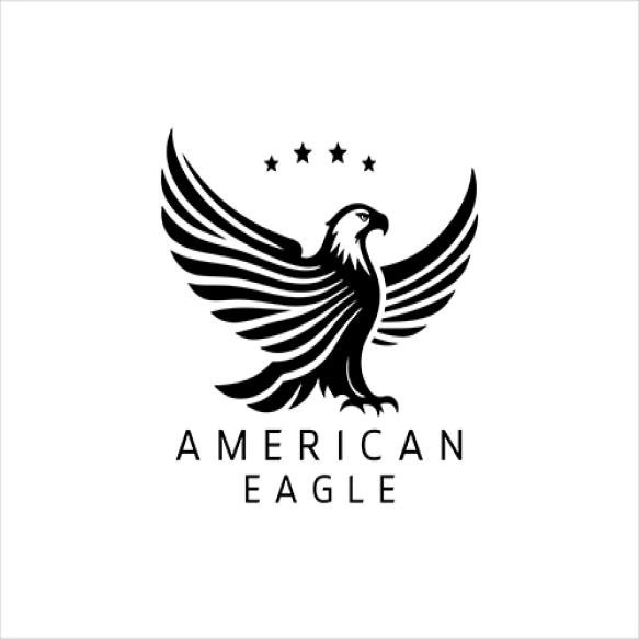 American Eagle Logo Design Icon Vector Illustration