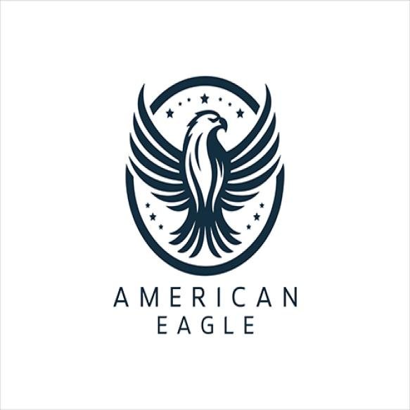 American Eagle Logo Design Vector Illustration