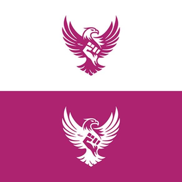 Minimal Eagle Logo Modern Eagle Logo Creative Eagle Logo Hawkfist Logo