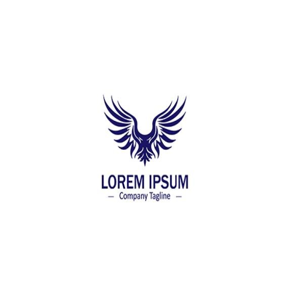 Modern Abstract Wing Feather Logo Vector Design Silhouette Icons