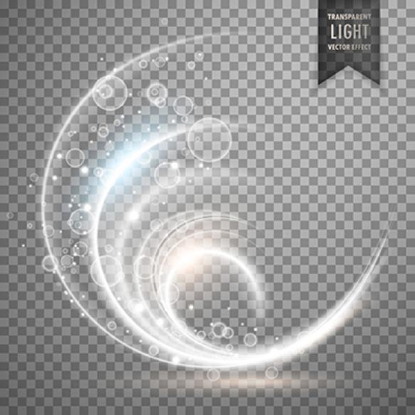 Circular Transparent Light Effect