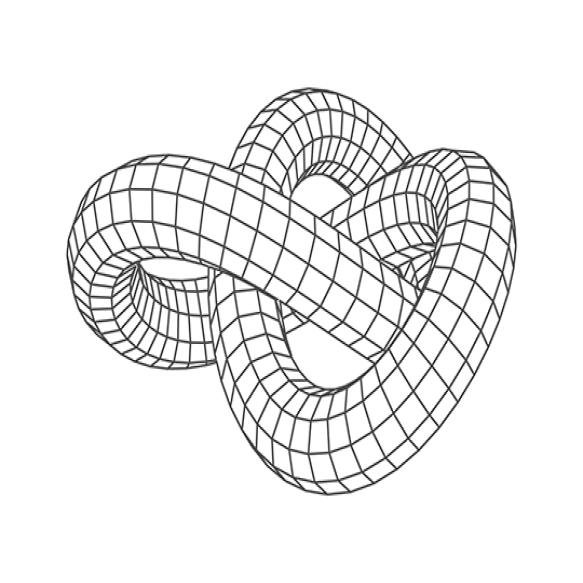 Knot Grid Abstract Figure Low Poly Geometric Shape