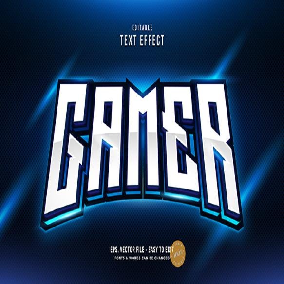 Blue Esport Text Effect Gamer Text Style