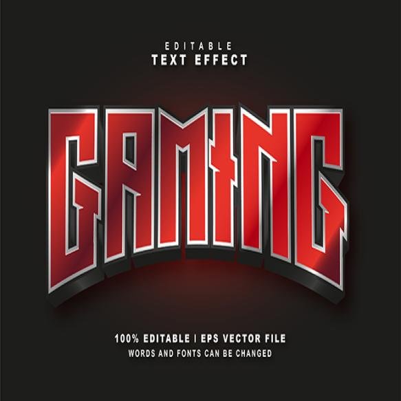 Esport Text Effect Free Eps Vector