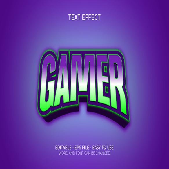 Gamer 3d Text Effect