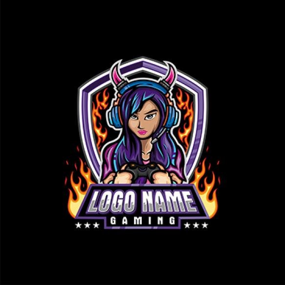 Gamer Girl Illustration
