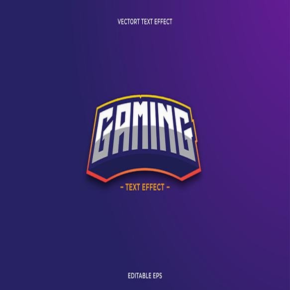 Gaming Text Effect Neon