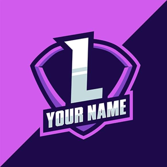 Initial L Gaming Esport Logo Design Template Inspiration