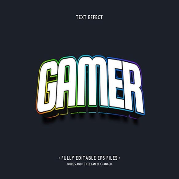 Realistic Gamer Text Effect