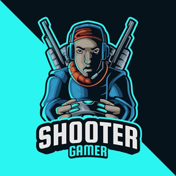 Shooter Gamer Mascot Logo