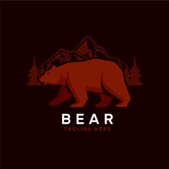 Creative California Bear Logo