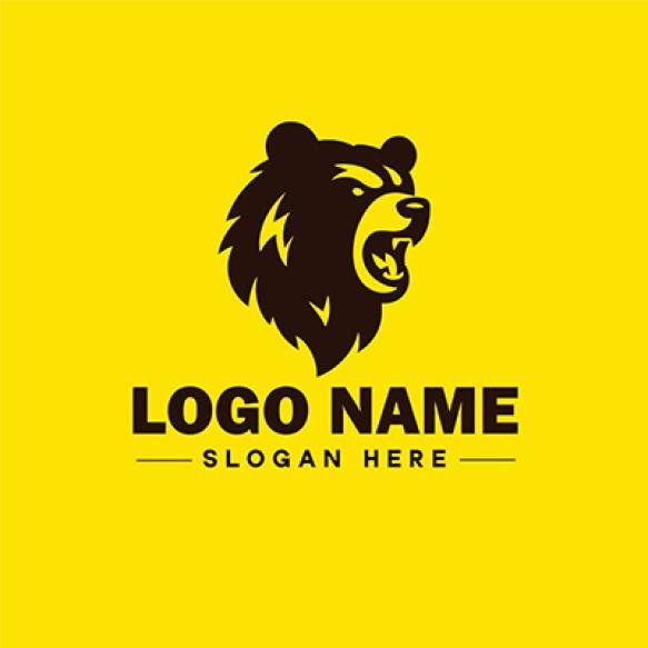 Logo Design Bear Animal Logo Icon Editable Vector Graphic Illustration