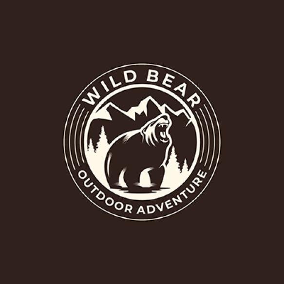 Wild Bear Logo Outdoor Adventure
