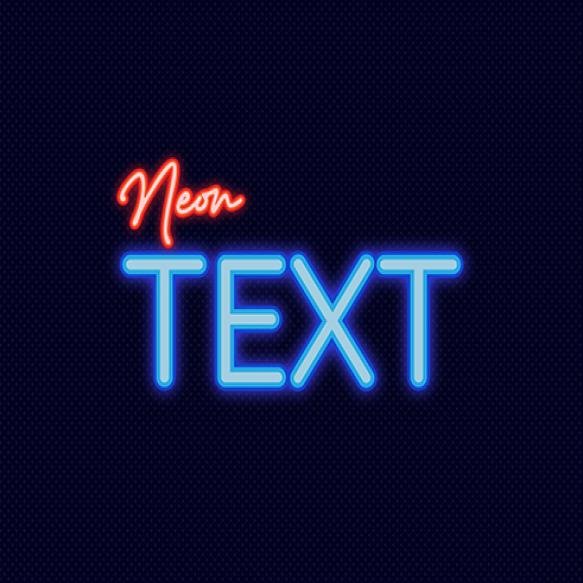 Colorful Neon Text Effect