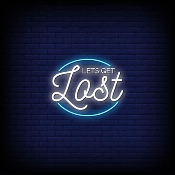 Let Get Lost Neon Signs Style Text