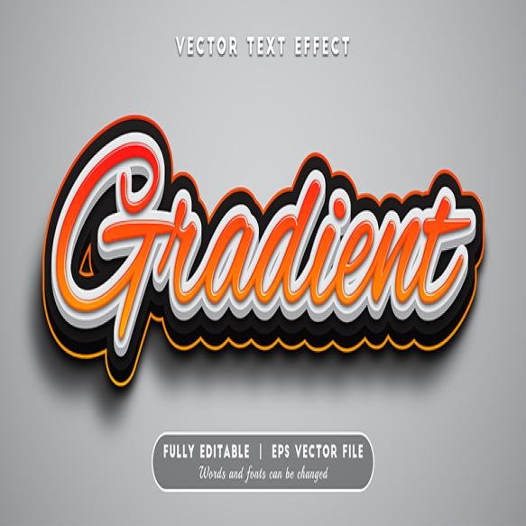 Gradient Text Effect With Editable Text Style